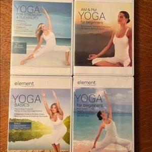 Element Yoga DVD Collection - Blue and White Covers